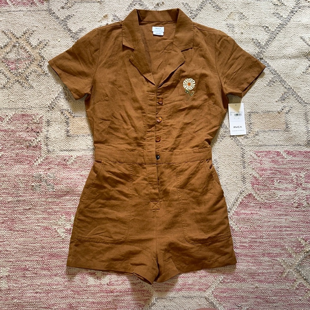 RVCA Nightshift Romper NWTs